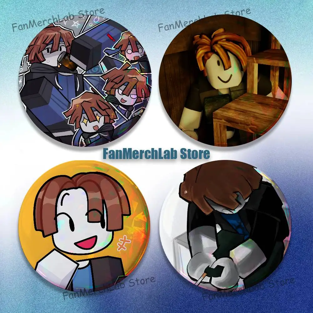 

B-Bacon Hair Badge Cartoon Figure Brooches Cute Enamel Pins for Jewelry Backpack Accessories Gifts