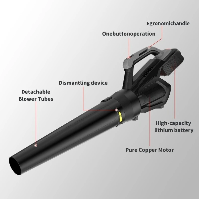 Cordless Leaf Blower with Battery and Charger 20V Handheld Leaf Blower Vacuum Cordless with Bag