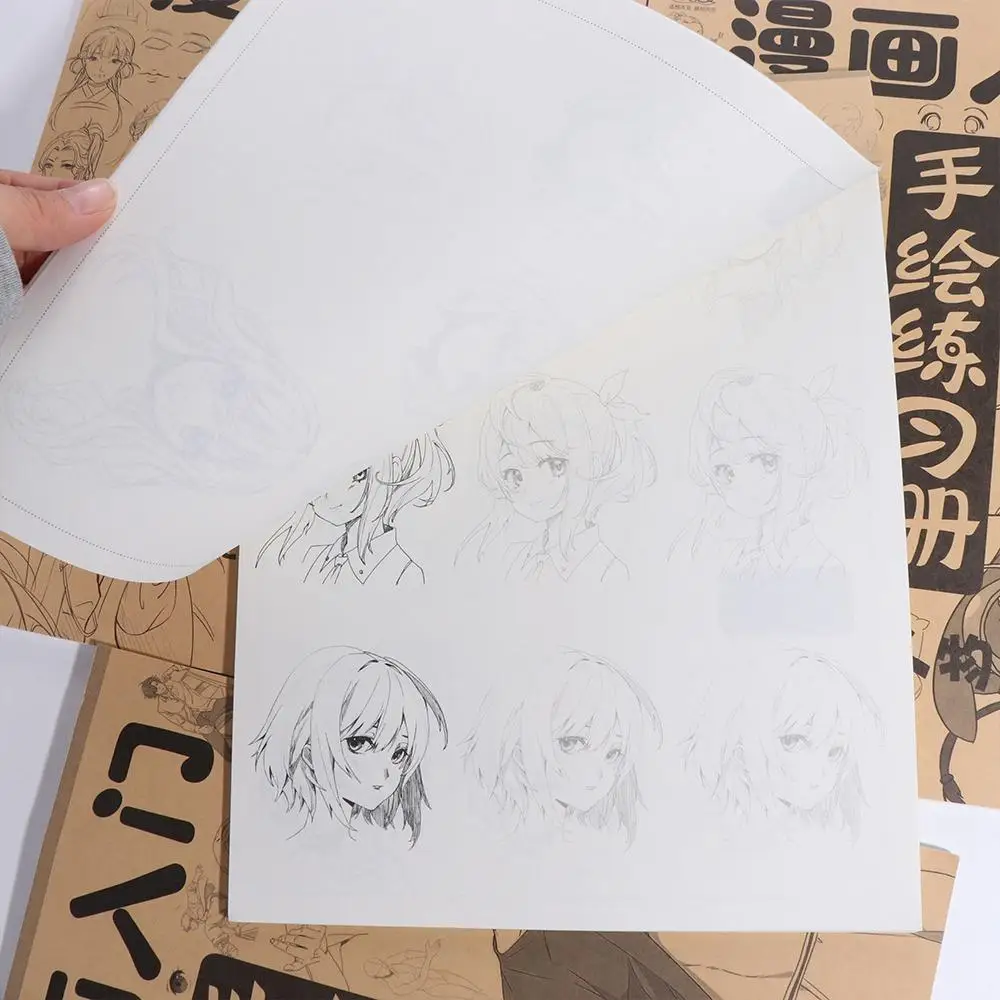 Personaggi anime Libro tutorial dipinto a mano Fumetti Ragazza Ragazzo Schizzo Arte Copia Libro di pratica Studio Pratica Libro di disegno