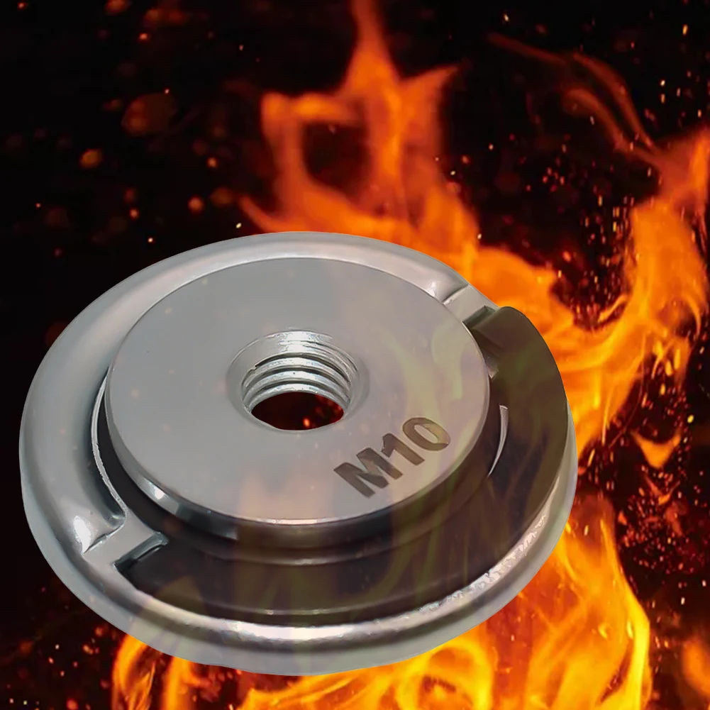 Самоблокирующаяся нажимная пластина, шлифовальная машина, быстроразъемная фланцевая гайка, силовой патрон, инструменты M10 M14 5/8-11, аксессуары для угловой шлифовальной машины с резьбой