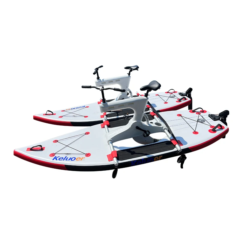 

Outdoor Play Water Bike Sea Bike Inflatable Floating Waterbike Pedal Boats Bicycle