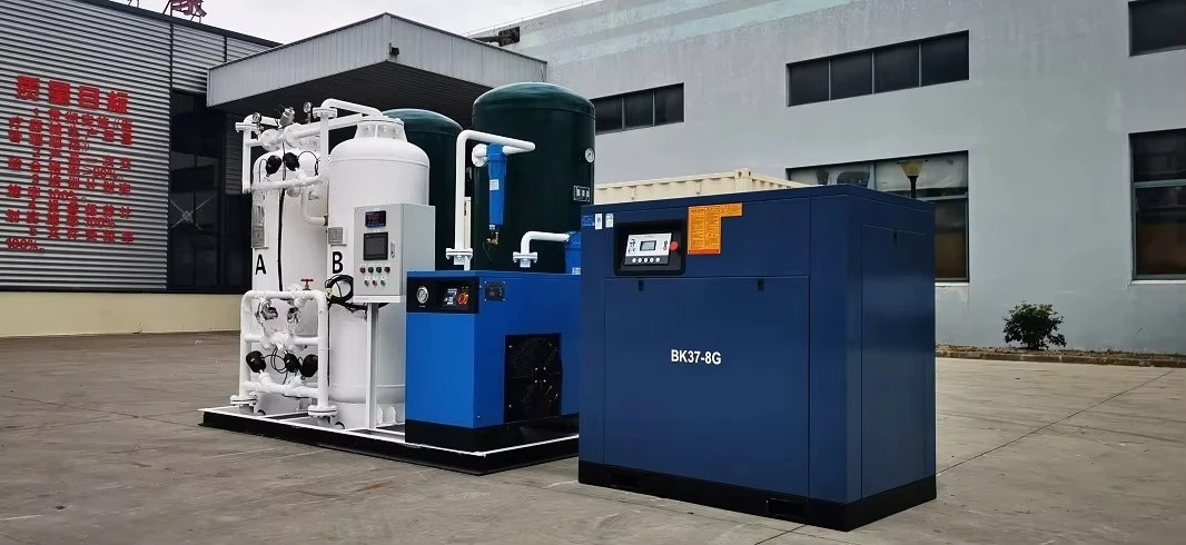 High Pressure Oil Free Air Compressor with Oxygen Booster Industrial Grade Equipment for Medical and Manufacturing Applications