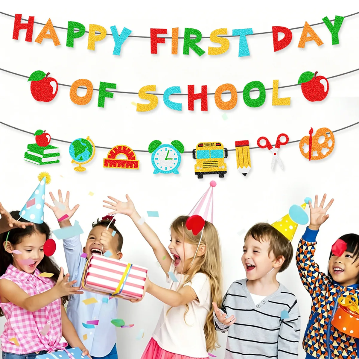2026 Back-to-School Themed Party Decor Pull-Up Banners First Day of School Return to School Banners Pull-Up Banners