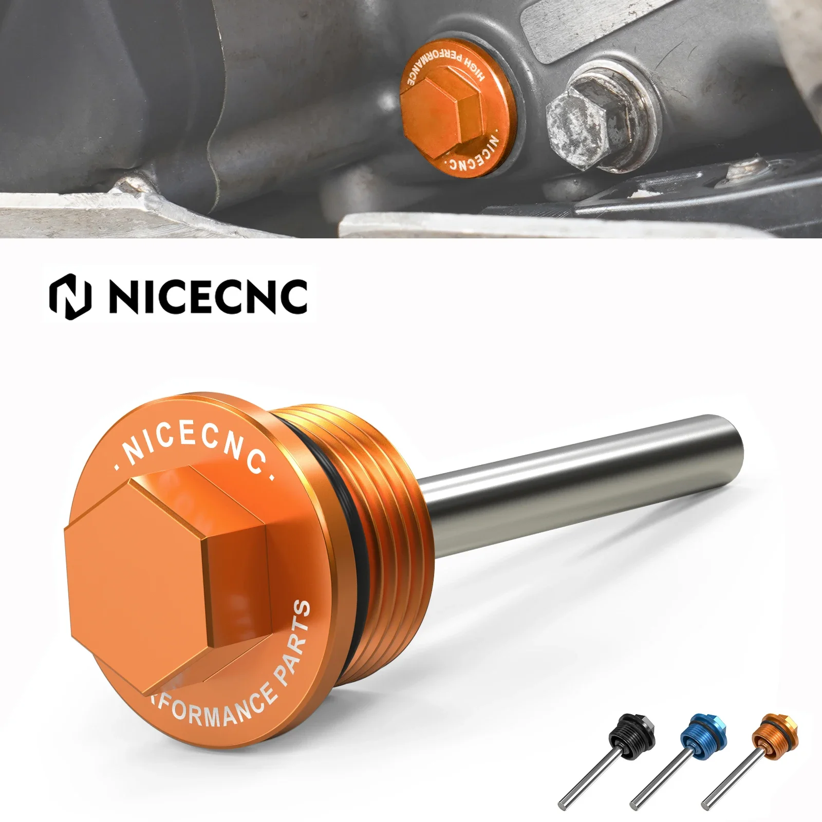 

For KTM SXF 250 EXCF 350 2015-2023 Left Filter Magnetic Oil Drain Plug SXF XCF SMR XCF-W EXC-F 250 350 450 500 2015-2023 2022