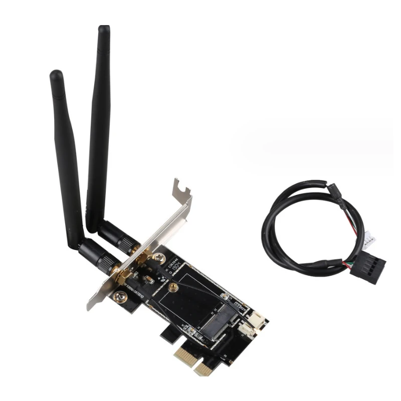 Extensor de tarjeta PCIE para juegos, convertidor PCI-E a M.2 NGFF, tarjeta elevadora pci express, tarjeta de expansión PCI-E, placa adaptadora de antena Dual
