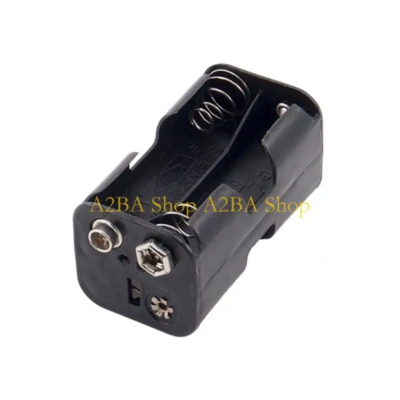 A2BA 2/3/4/6/8 Slots LR06 Battery Holder Connector Storage School Physical Electrical Circuit Experiment Equipment Physics