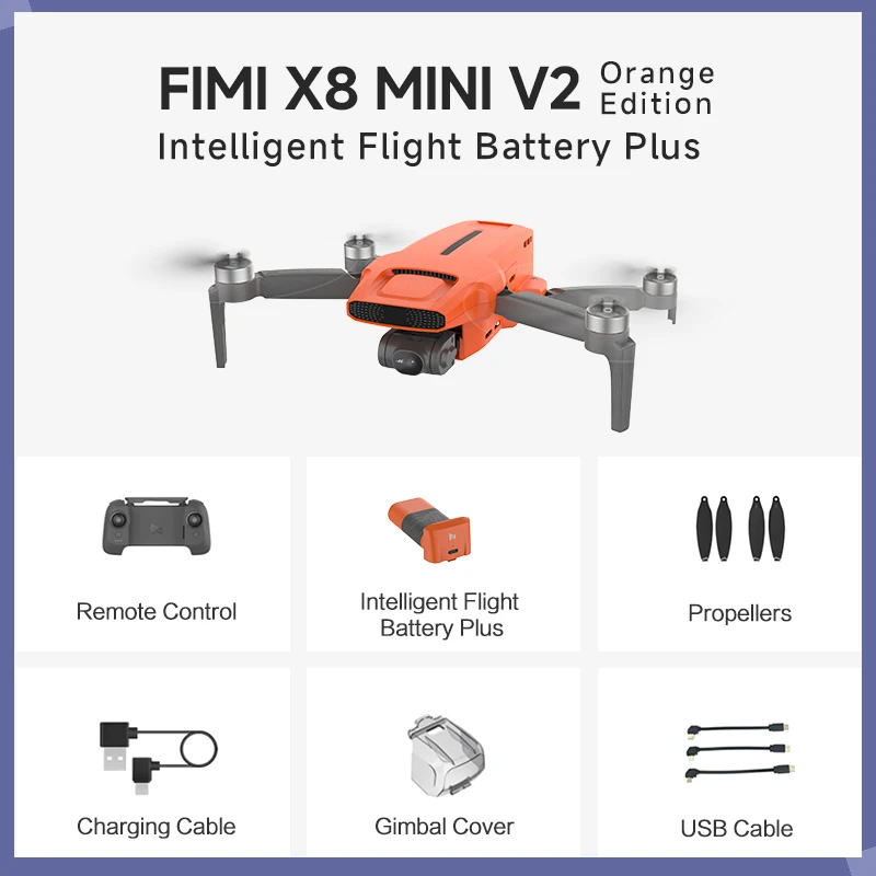 

FIMI X8 Mini Camera 249g Drones 9km GPS Transmission 4k Camera Best Drones Professional Quadcopter with Remote Control x8 pro