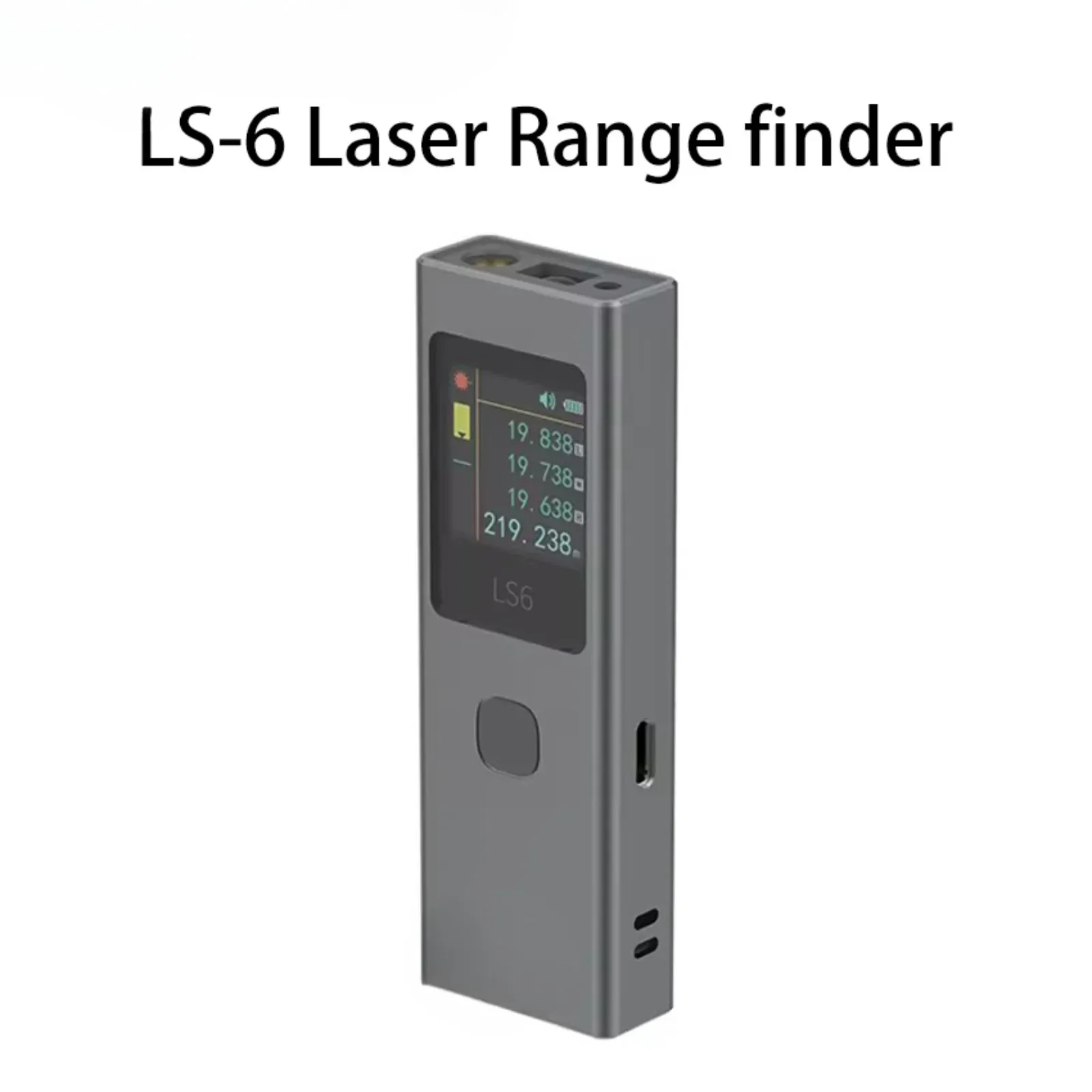 

New LS6 Laser Level Rangefinder OLED 480mAh Rechageable 40M Mini Distance Meter Angle Measuring Tools Two in One