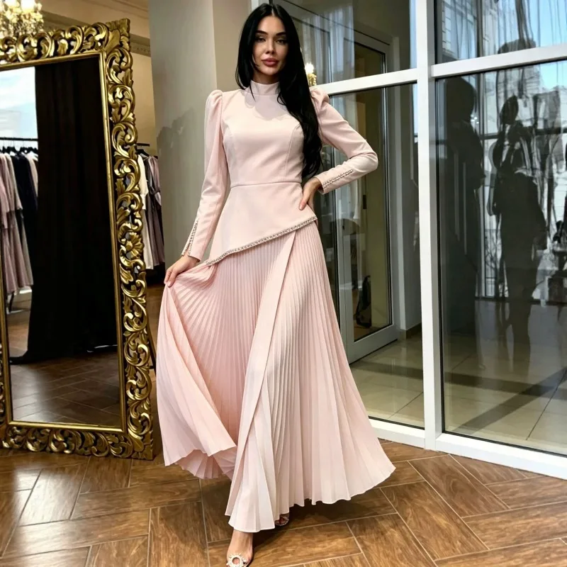 Muslim Dress Abaya Women Party Dresses Dubai Vestidos Arab Long Robe Pleated Ramadan Morocco Abayas Kaftan Islam Jalabiya 2026