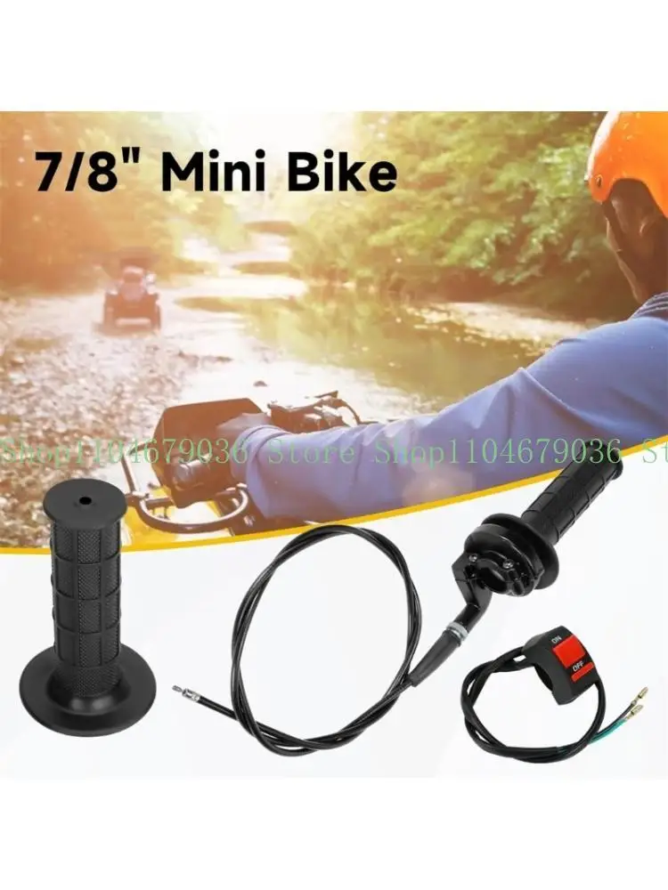 652F Motorcycle Throttles Handlebar Grip Replacement With Built In Killing Switches For 50 250CC Engines Quick Installation