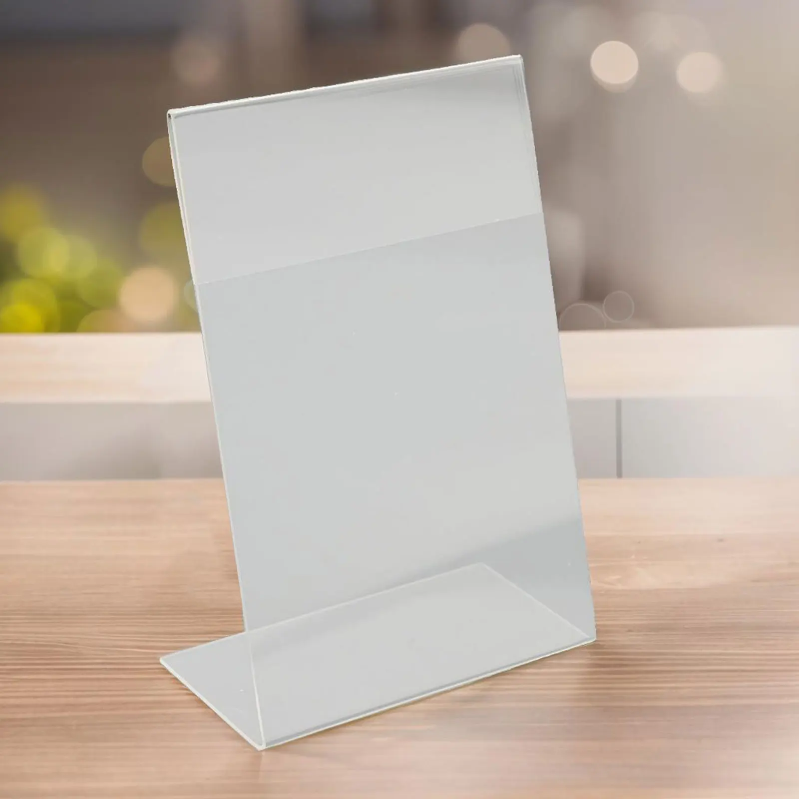 

High Quality Card Stand Desk Display Practical Design Transparent Elegant Appearance Sturdy Memos Notes Tickets