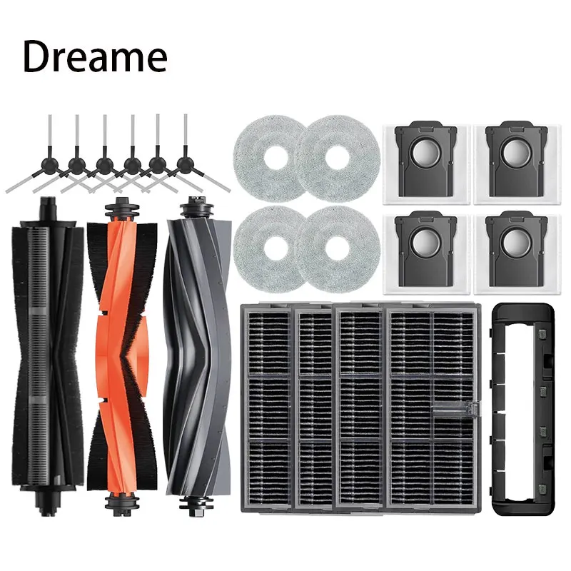Per Dreame L10S Pro Ultra Heat, X30 Ultra, X30 Pro Plus Pezzi di ricambio Accessori Spazzola Filtro Mop Sacchetti per la polvere in tessuto