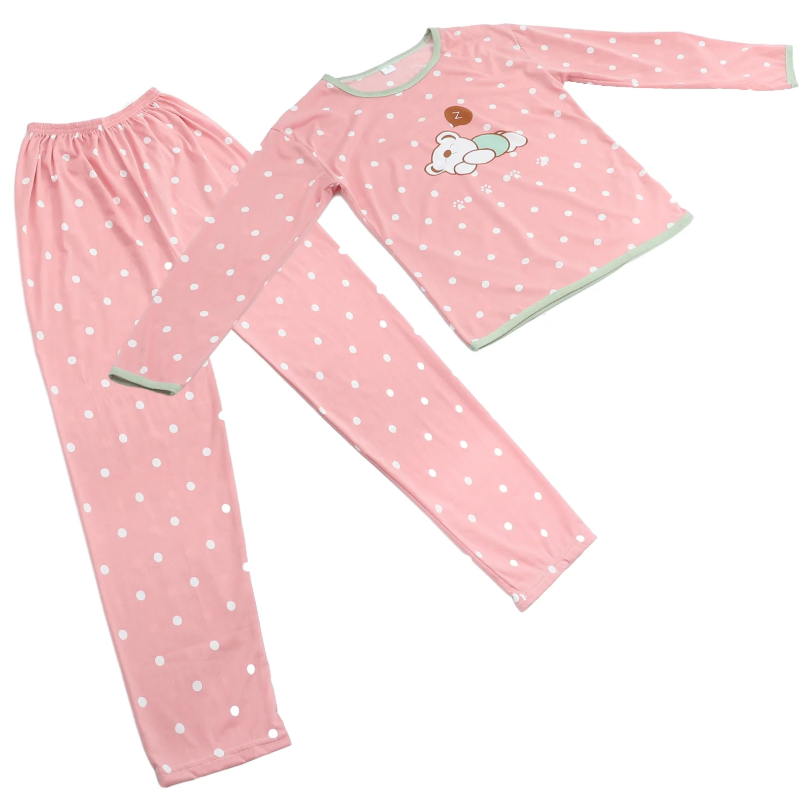 

Autumn Pajamas for Women Women's Long Sleeve Cartoon Household Sleepwear Suit Girls Child