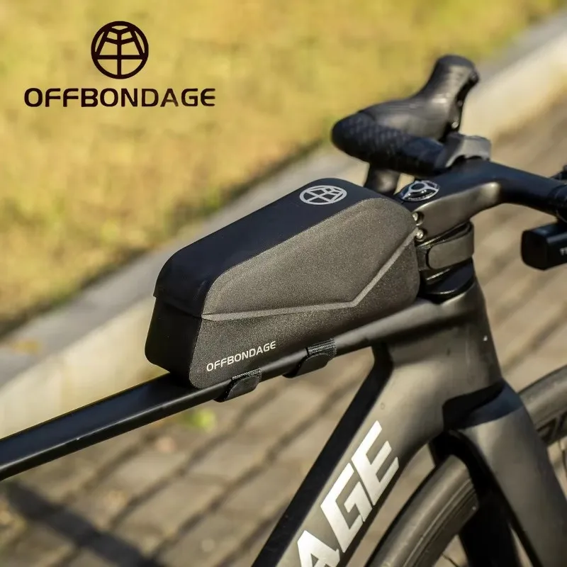 OFFBONDAGE Fahrrad-Oberrohrtasche, Fahrrad-Frontrahmentasche, passend für MTB, Rennrad, große Kapazität, Fahrradzubehör