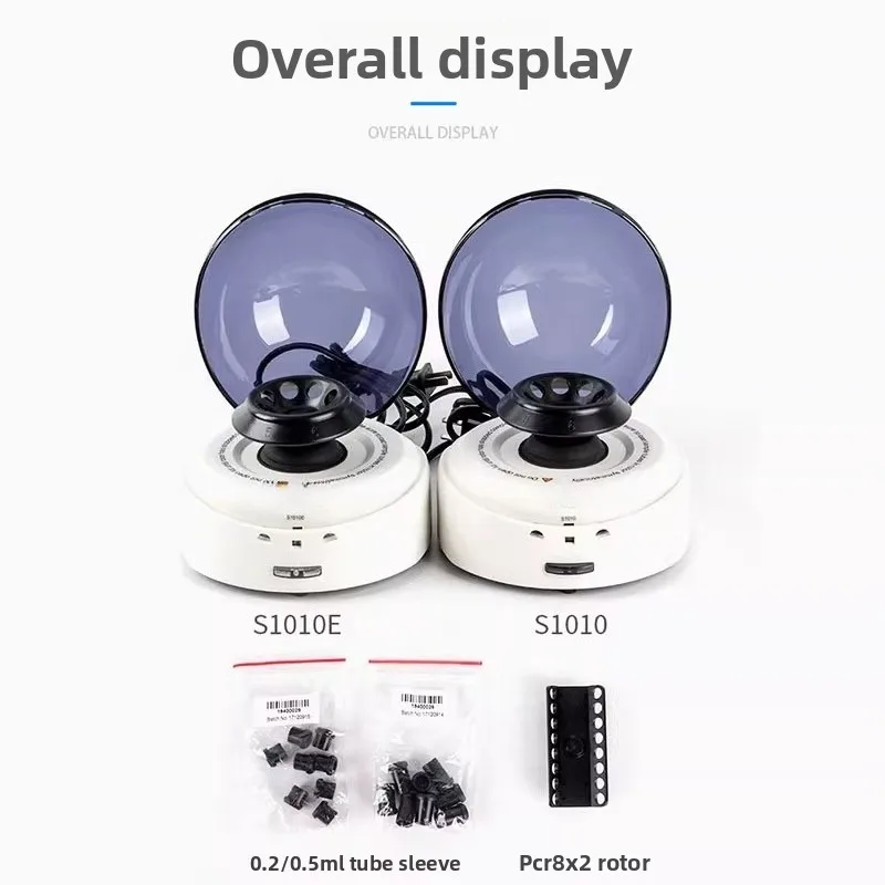 Mini Centrifuge Laboratory Small Portable Centrifuge 2/1.5ml PCR Centrifuge Handheld Design