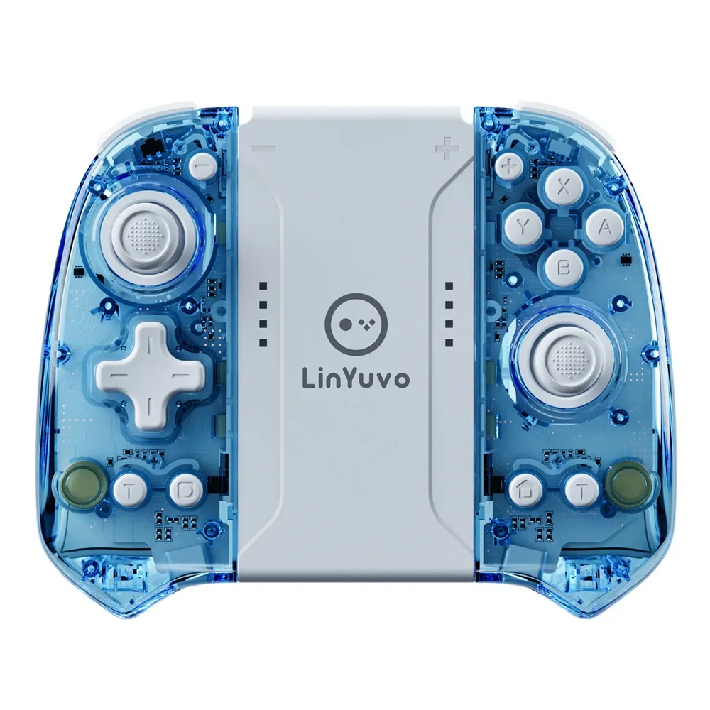 لوحة ألعاب LinYuvo اللاسلكية KS58 للتبديل وOLED مع توربو/الاهتزاز/الدوران ذو 6 محاور/وظيفة الاستيقاظ/القاعة الروك، لوحة ألعاب طويلة العمر