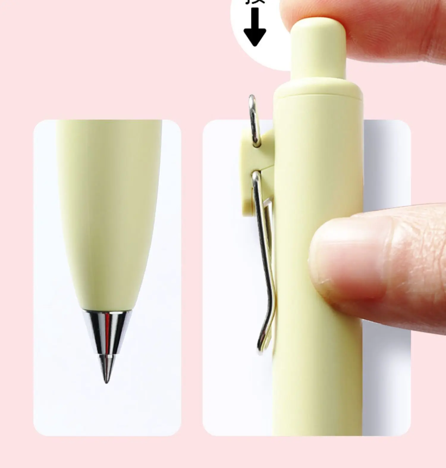 Uni Cute Mini Gelstift, Uniball UMN-SP Chubby Buntstift mit dickem schwarzem Tintenstrahl, Taschenstift, schnelltrocknend, wasserfest, Schulbedarf – Detail 8