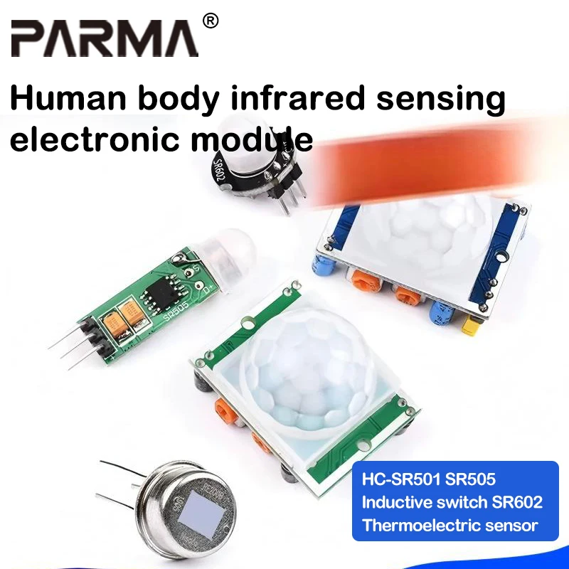 HC-SR501, SR505 Human Body Infrared Sensing Electronic Module - Thermal Emission Sensing Switch Sensor SR602-