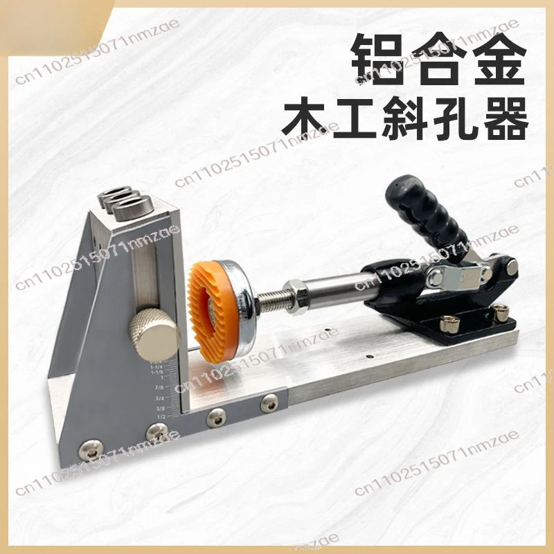 2nd Gen Woodworking Pocket Hole Jig Kit with Step Drill Bit, Professional Drilling Guide for Cabinet & Furniture Assembly