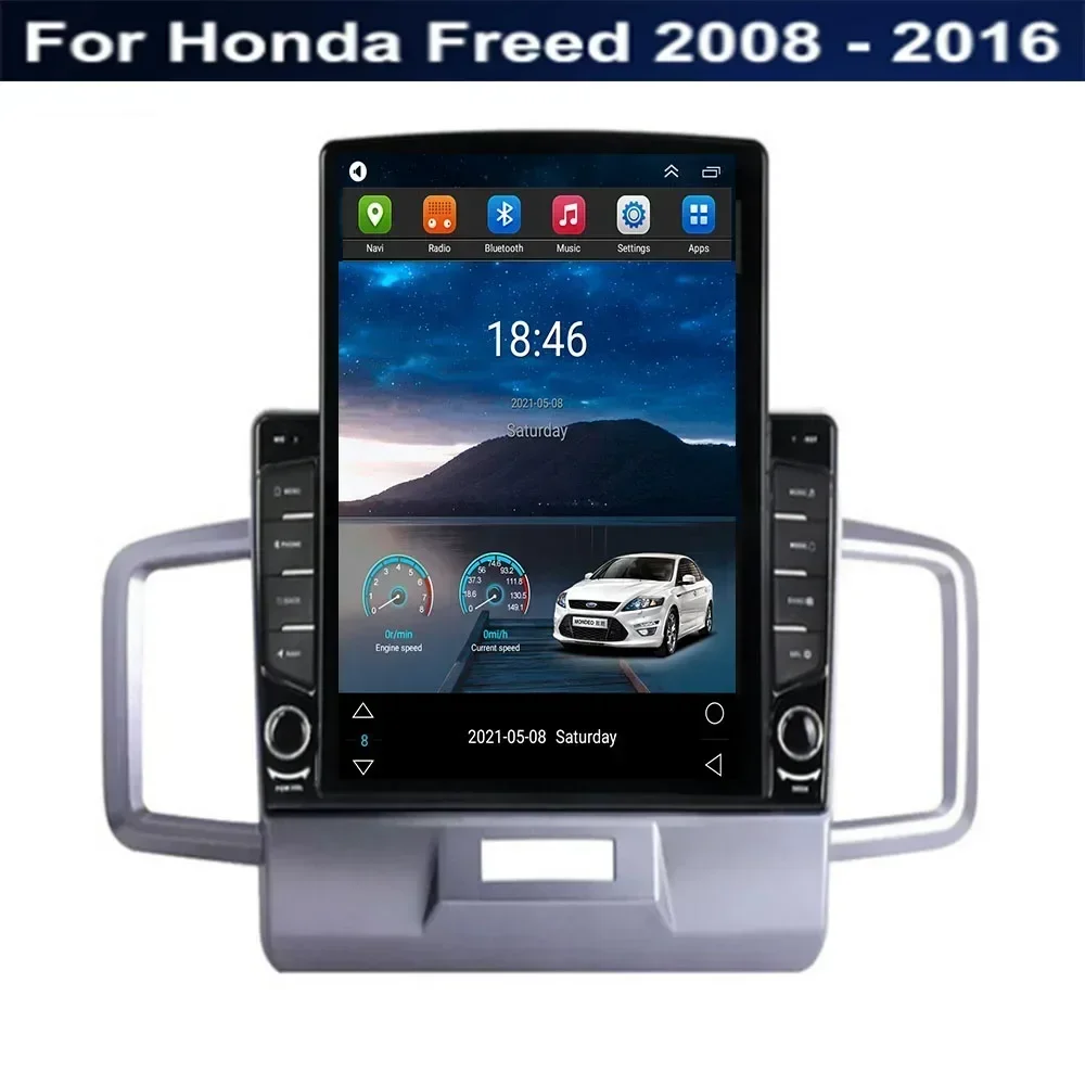 9.7 "Android 13 สําหรับHonda Freed 2008-2016 Teslaประเภทรถวิทยุเครื่องเล่นวิดีโอมัลติมีเดียนําทางGPS RDSกล้องไม่มีDvd