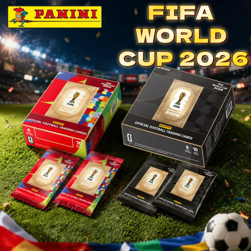 Panini Original de la Copa Mundial FIFA 2026 ™   Adrenalyn XL ™   Juego de Cartas Coleccionables de Fútbol Oficial, Colección de Estrellas del Fútbol, en Stock