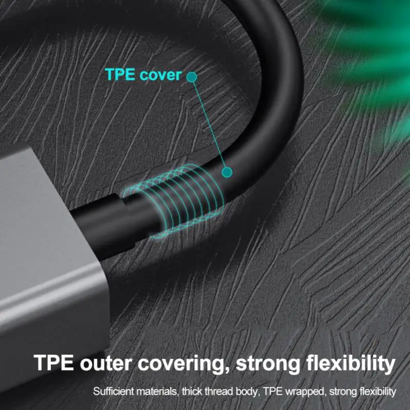 Usb Type-c إلى Rj45 10/100mbps Lan كابل الإنترنت 100 ميجابايت الألومنيوم Usb نوع C محول إيثرنت مستقر