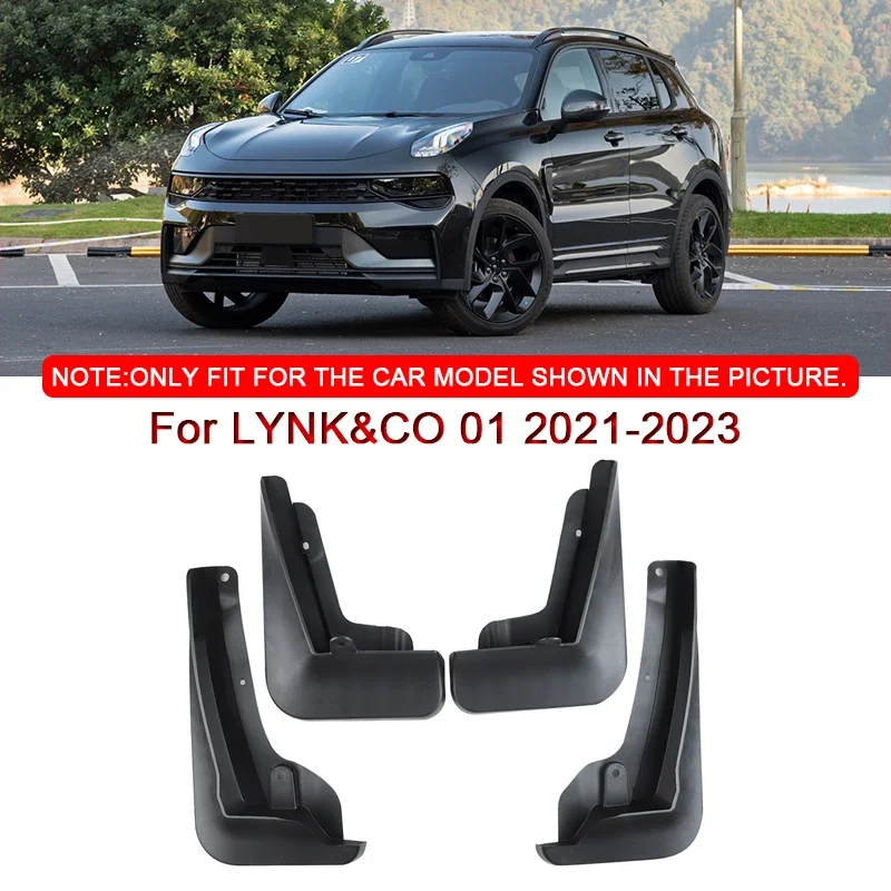 

For LYNK&CO 01 20212022 2023 Car Styling ABS Car Mud Flaps Splash Guard Mudguards MudFlaps Front Rear Fender Auto Accessories