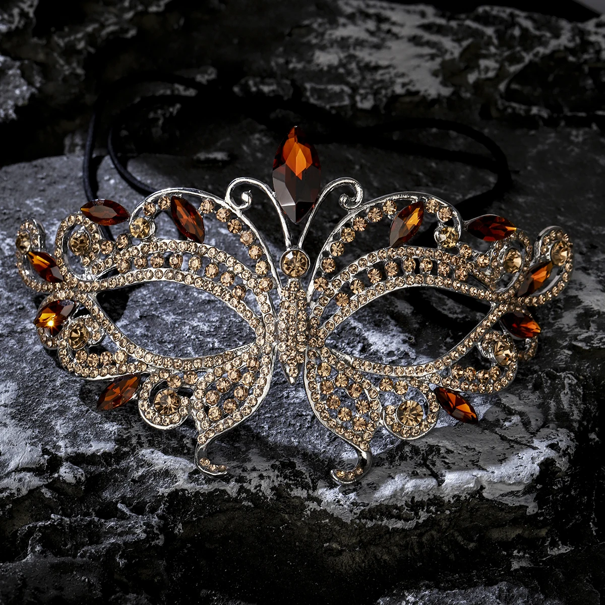 

Маскарадная маска для женщин: сексуальная полумаска для принцесс, роскошная, с кристаллами, модная, в виде бабочки, из сплава, для вечеринок и Хэллоуина