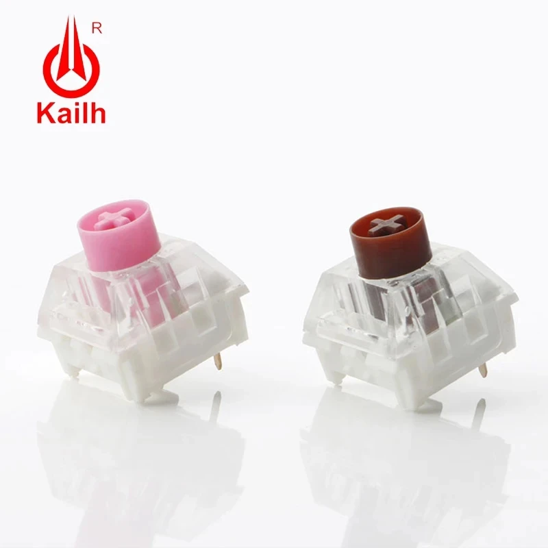 Kailh BOX Silent Pink Switch Silent Brown Linear Tactile Switches For Mechanical Keyboard GK61 SMD MX 3Pin Switchs Hot Swap