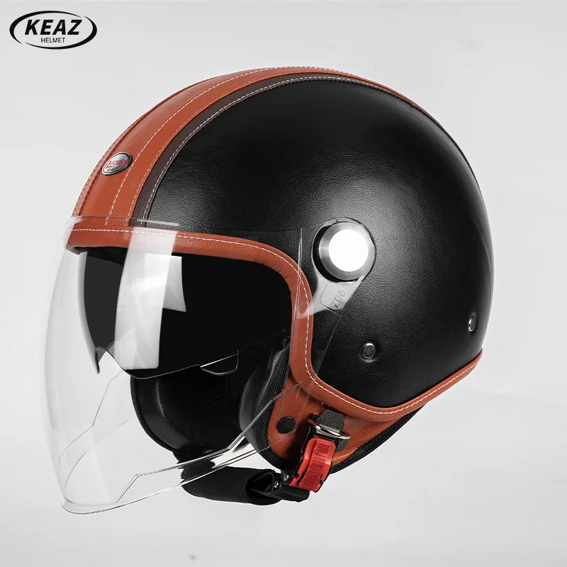 

Flagship Shop Ultra-Comfortable 3/4 Open Face Motorcycle Helmet with High Quality Removable Liner for Riders In Frosty Climates