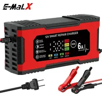 12V 6A Smart Intelligent Car Battery Charger Car and Motorcycle Lead Acid Battery Charger and Smart Pulse Repair Maintainer