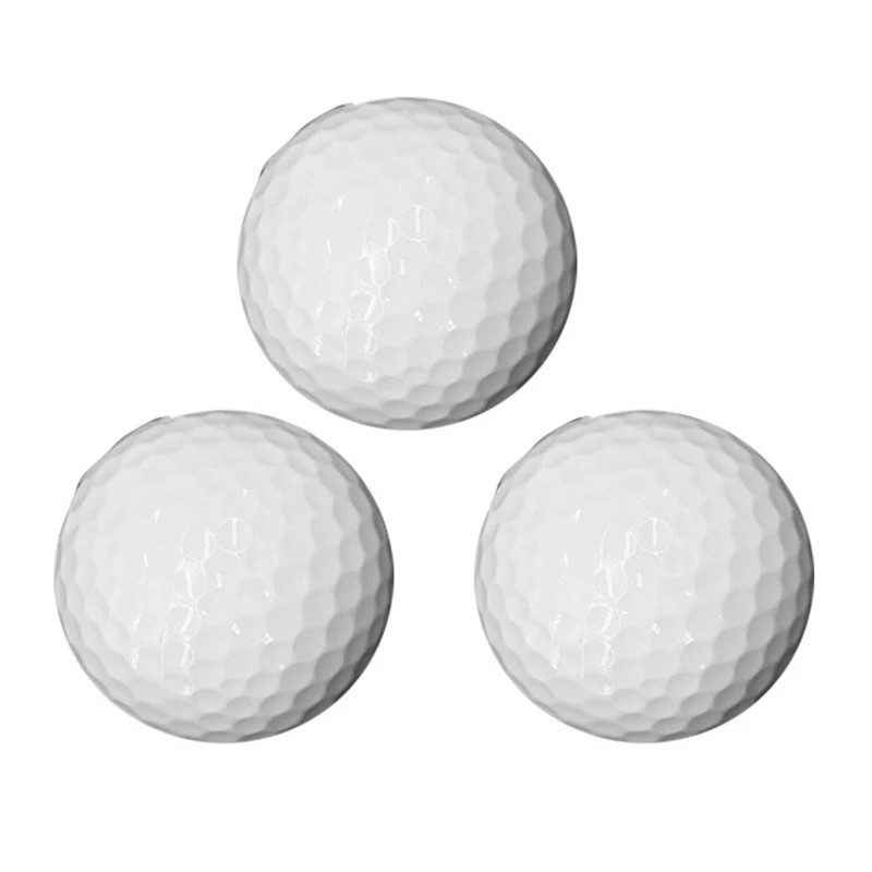 3 Pcs Golf PU 4-Layer Ball Golf Game Ball 332 Bee Hole High Pinball Golf Sports Best Gift For Men Women