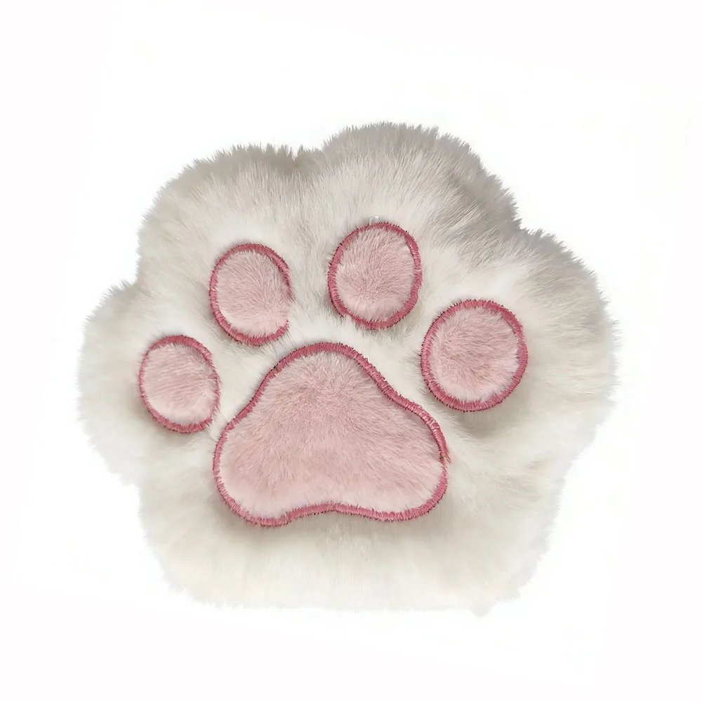 3‑Inch Kpop Photocard Collect Book, Cute Plush Cat Paw Design with 20 Inner Pages, Kawaii Idol Card Binder for Girls