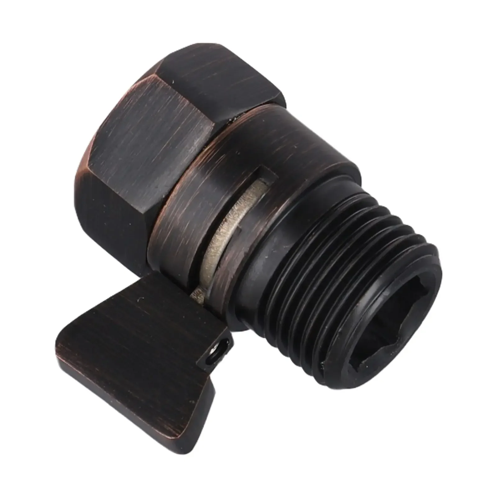 

Bathroom Shut OFF Valve Shower Valve Bathroom Supplies G1 2 Black Brass Leak Proof Quick Control Water Flow Regulator