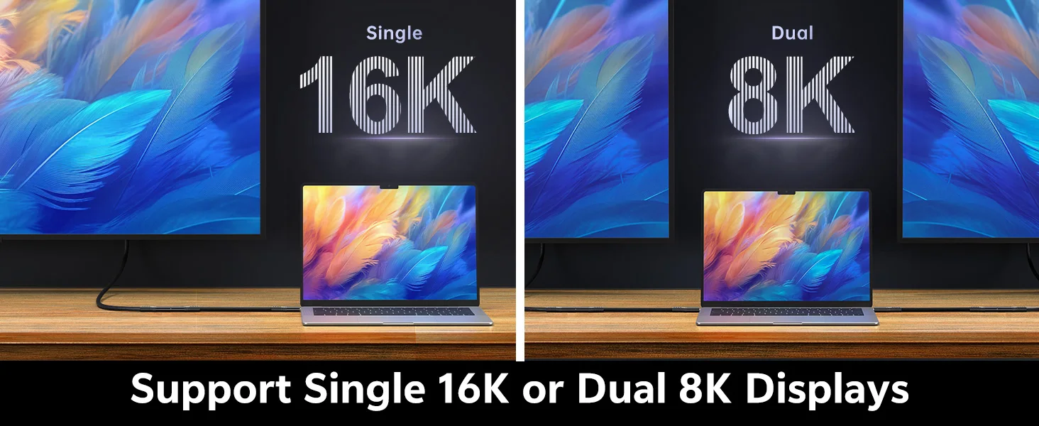 120 Gbit/s Thunderbolt 5 Datenkabel für iPhone18, kompatibel mit USB4, voll ausgestattetes 240-W-Super-Schnelllade-USB5-Verlängerungskabel – Detail 3