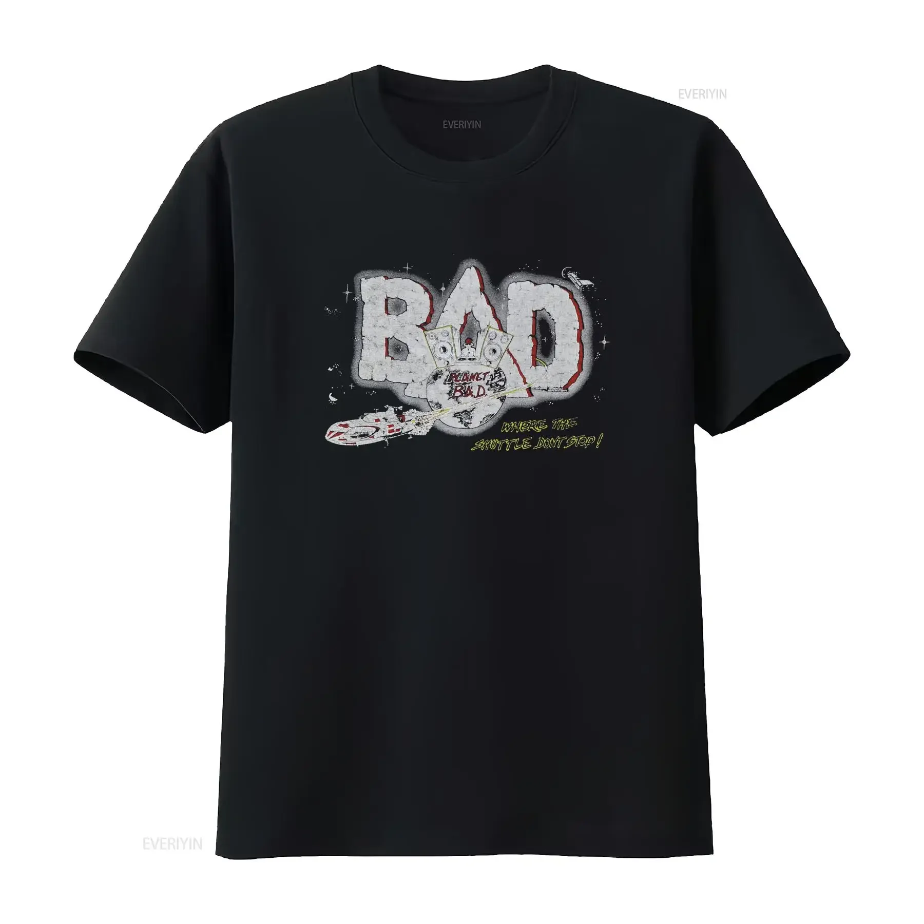 Used 80 Big Audio Dynamite T Shirt vintage Washed Top For Everyday Wear Breathable Casual designer clothes Stretched
