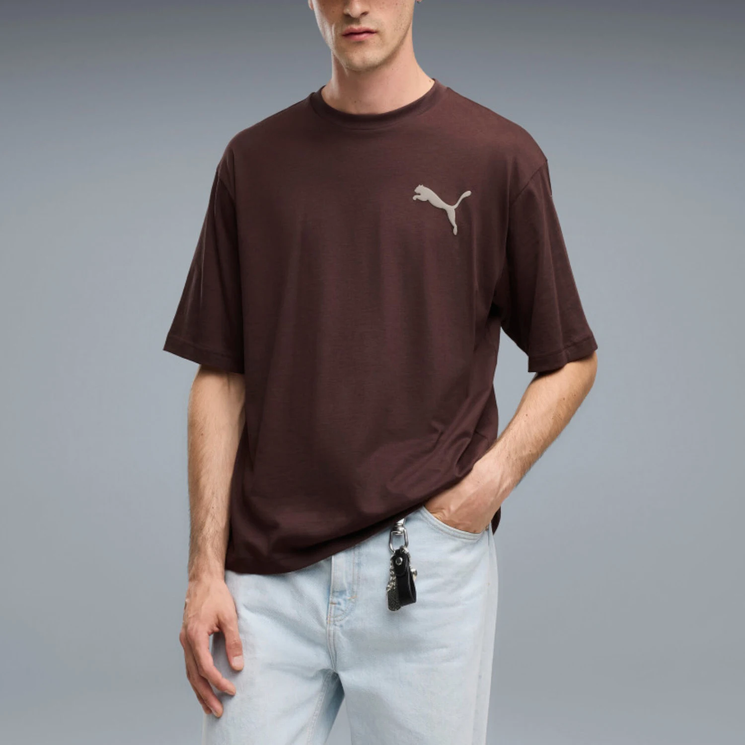 Puma genuine men's retro sports and casual printed round neck short sleeved T-shirt 696183-33