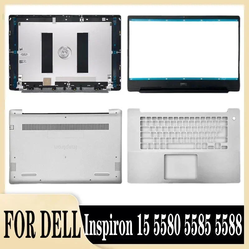 

For Inspiron 15 5580 5585 5588 LCD Rear Lid Back Top Cover Front Bezel Palmrest Upper Bottom Base Case Housing Shell Silver