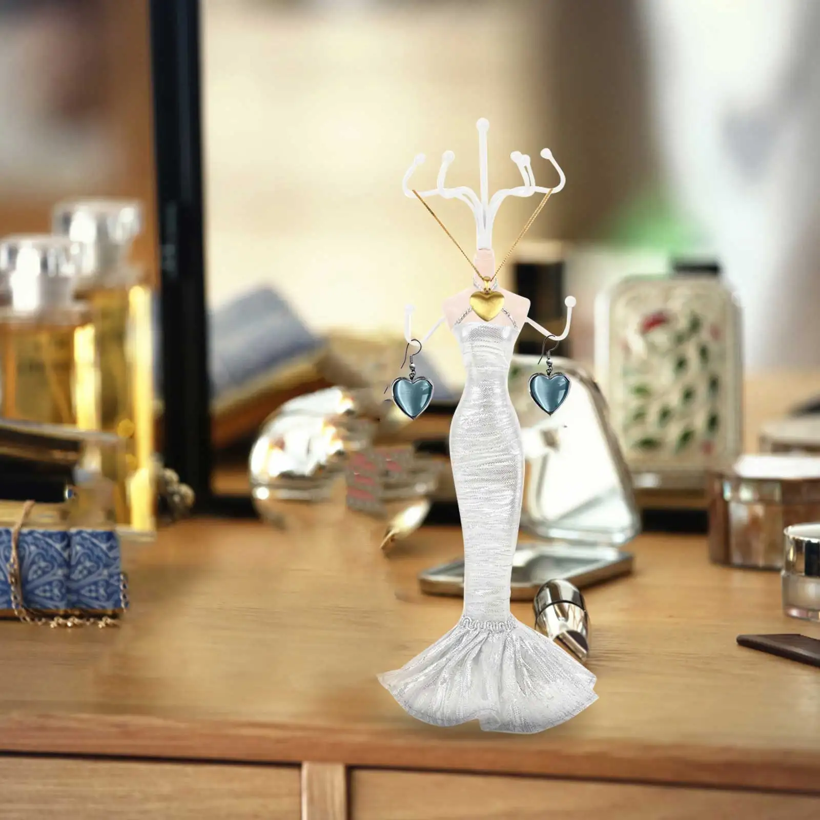 

Органайзер для украшений, 1 шт., креативная настольная подставка для колец, серег, ожерелий, декоративный органайзер для хранения украшений