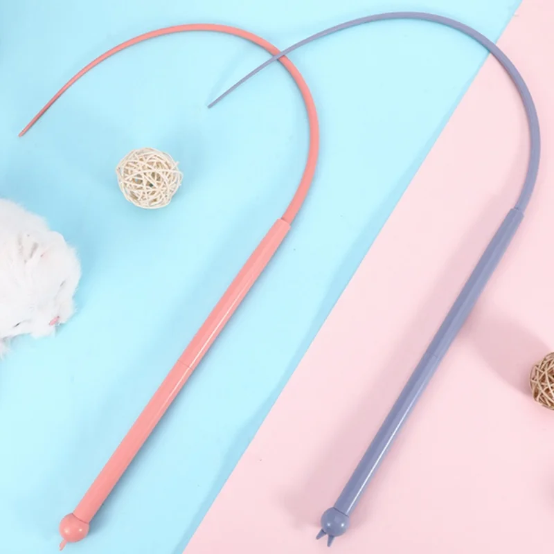 Silicone Cat Teaser Stick Simulation Mouse Tail Cat Interactive Bite Resistant Toy,Durable To Bite, Highly Entertaining image 5