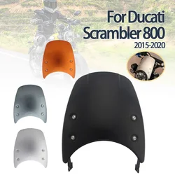 Motorcycle Front Windshield Headlight Fairing Wind Screen Deflector For Ducati Scrambler 400 800 Classic Icon 2015-2022