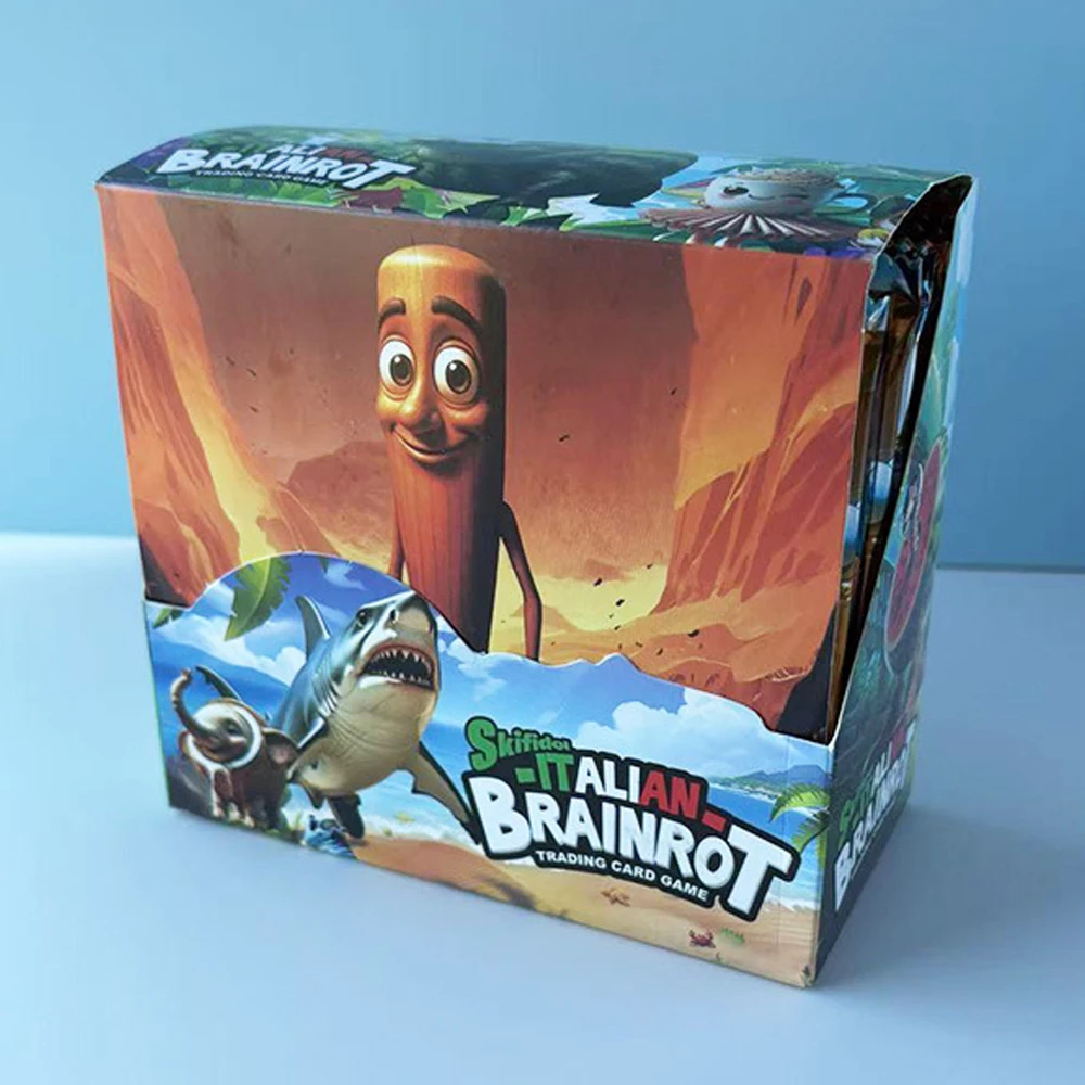 Tung Tung Tung Sahur Tralalero Tralala Gioco di carte Carte collezionabili giocattolo Carte da collezione Brainrot italiano per bambini Regali di festa