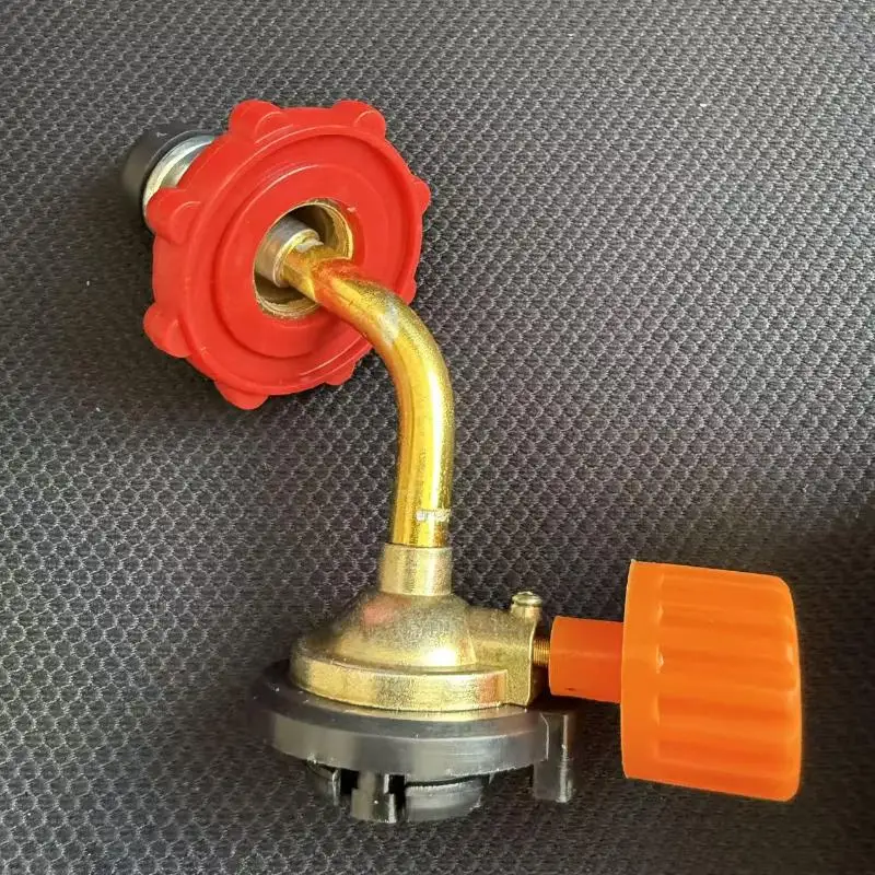 Gas Butane Cylinder Tank Refill Connector Adapter Outdoor Gas Tank Inflation Valve Cylinder Filling Connector Camping Accessorie