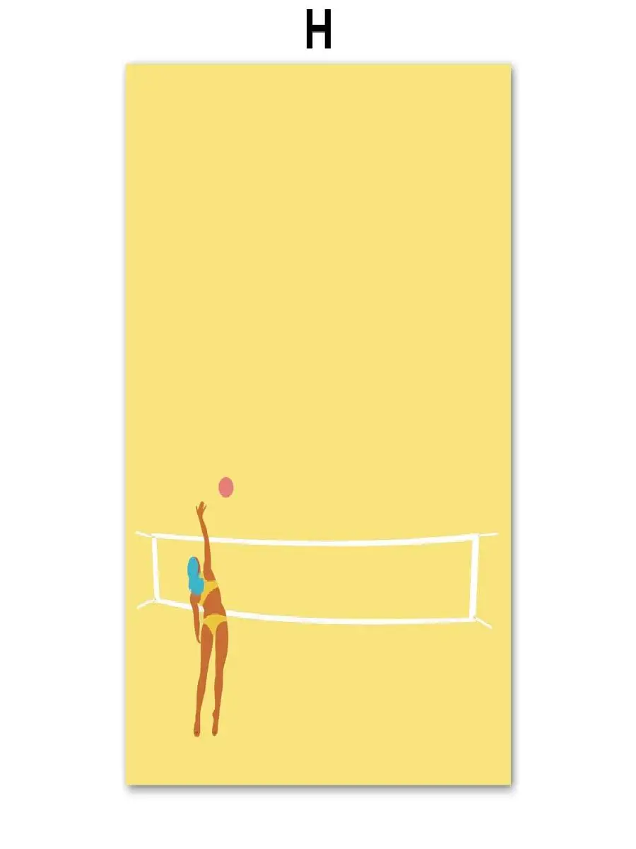 Minimalist Sports Wall Art Canvas  Racing Bike Tennis Yoga Soccer  Nordic Posters and Prints for Living Room Decor  Modern Home