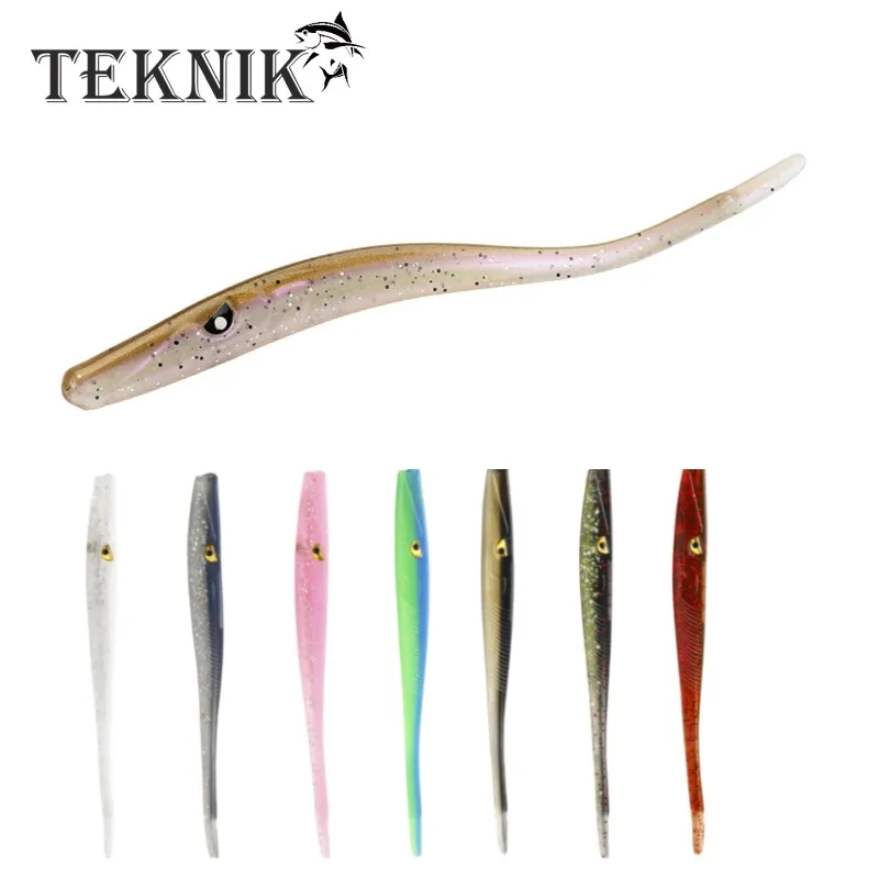 3pcs/Bag Soft Swimbait Lure 2024 Seabass Artificial Bait 18cm Silicone Worm Shad Rais Spotter Crazy Slug Eel Needfish Swimbaits