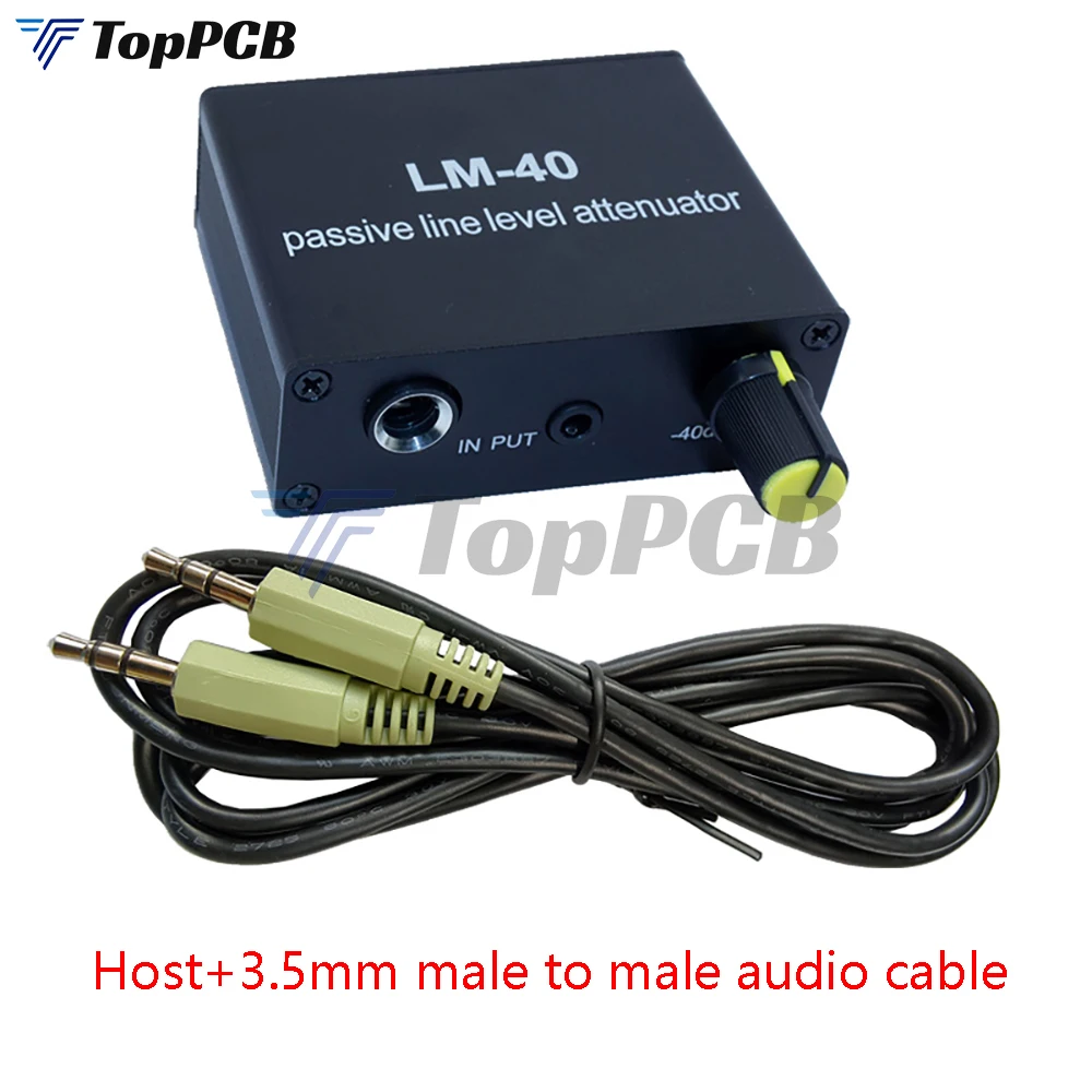 Passive Line Level Attenuator for Audio Output Signal Sound Card Speaker Microphone Electric Guitar High and Low Level Converter