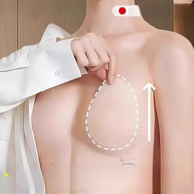 Breast Pads Gather Type Breathable Anti-Protrusion Lifting Large Size Chest Sweat Absorbent Comfortable Women's Underwear