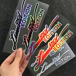 Sınırlı sayıda araba motosiklet yansıtıcı lazer gökkuşağı Sticker çıkartmaları Suzuki Yamaha BMW Honda Lada Toyota Chevrolet Hyundai için