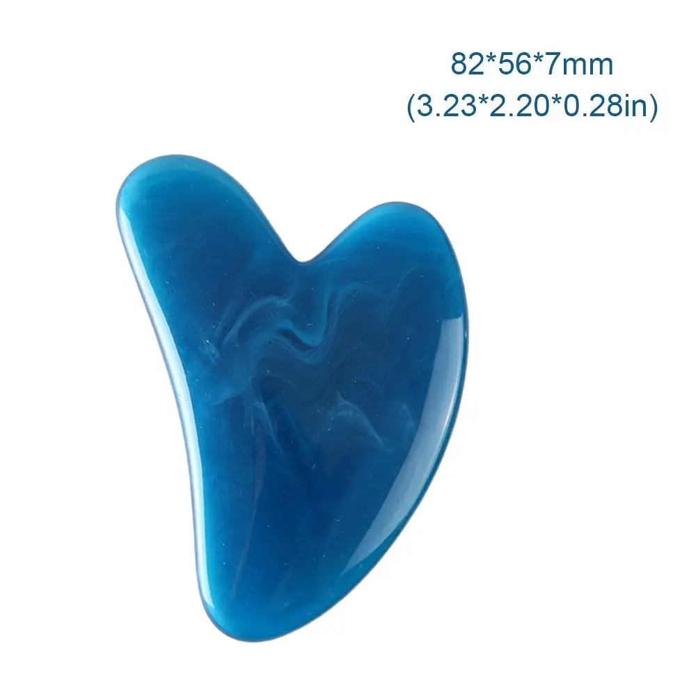 휴대용 레진 마사지 보드 수동 스킨 스크래핑 괄사 플레이트 스파 마사지기 얼굴 목 등 몸 다리 스크래퍼 도구