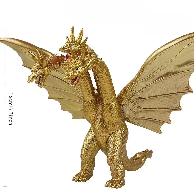 New Godzilla Series Mothra Ghidorah Three-headed Dragon Ornaments Figure Anime Action Figures Model Toys Gift - view 5